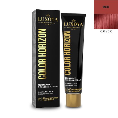 COLOR HORIZON - Ammóniás hajfesték 6.6/6R 60ml